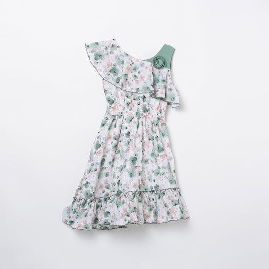 PEPPERMINT Girls Floral Print Sleeveless Dress