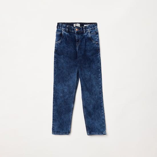 LEE COOPER JUNIORS Girls Light-Washed Regular Fit Jeans