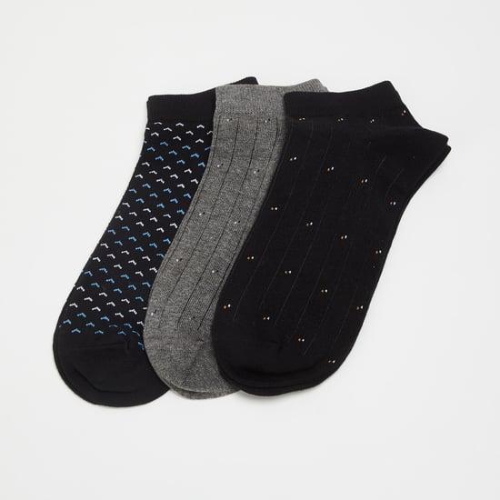 CODE Men Jacquard Pattern Socks - Set of 3