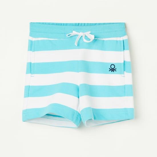 UNITED COLORS OF BENETTON Boys Striped Elasticated Shorts