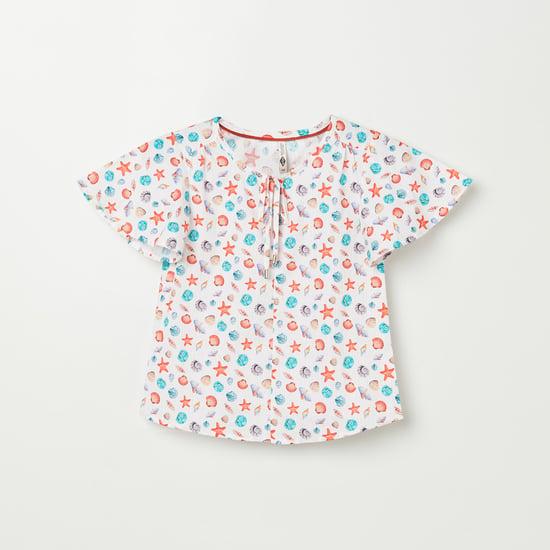 lee-cooper-juniors-girls-printed-woven-top