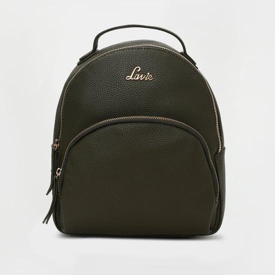 lavie-women-solid-zippered-backpack