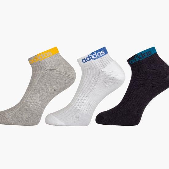 ADIDAS Men Printed Ankle Length Socks - Pack of 3