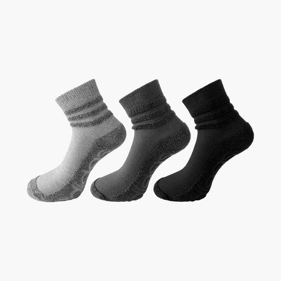 ADIDAS Men Textured Ankle-Length Socks - Pack of 3