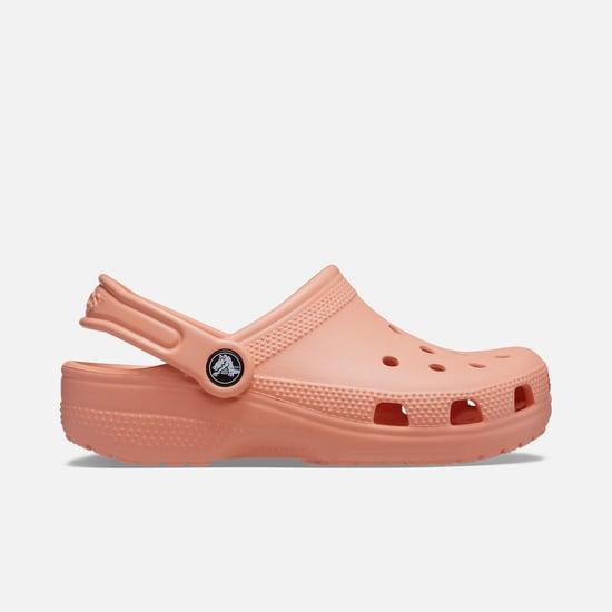 CROCS Girls Perforated Clogs with Pivoting Strap