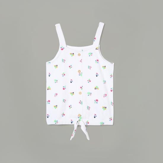 FAME FOREVER Girls Printed Spaghetti Top