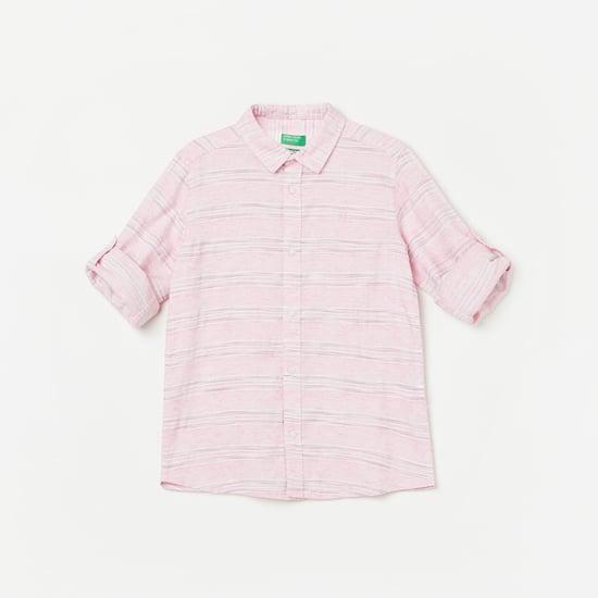 UNITED COLORS OF BENETTON Boys Striped Regular Fit Shirt