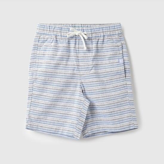 UNITED COLORS OF BENETTON Boys Striped Elasticated Casual Shorts