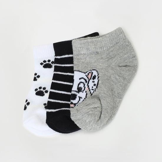 FAME FOREVER Boys Printed Socks - Set of 3