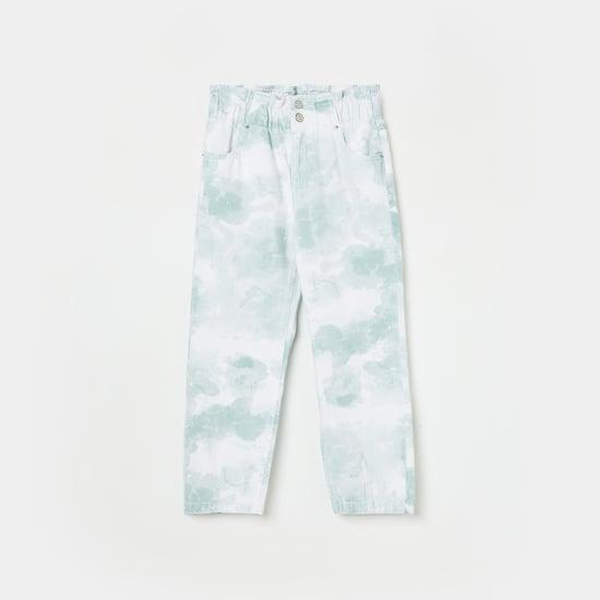 LEE COOPER JUNIORS Girls Tie & Dye Printed Comfort Fit Jeans