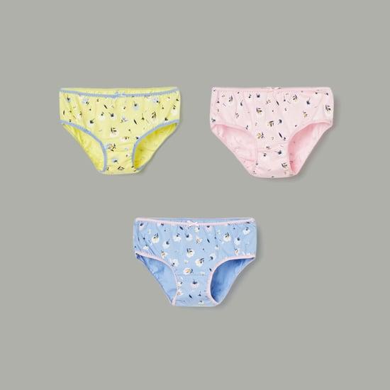 FAME FOREVER Girls Assorted Printed Panties - Pack of 3