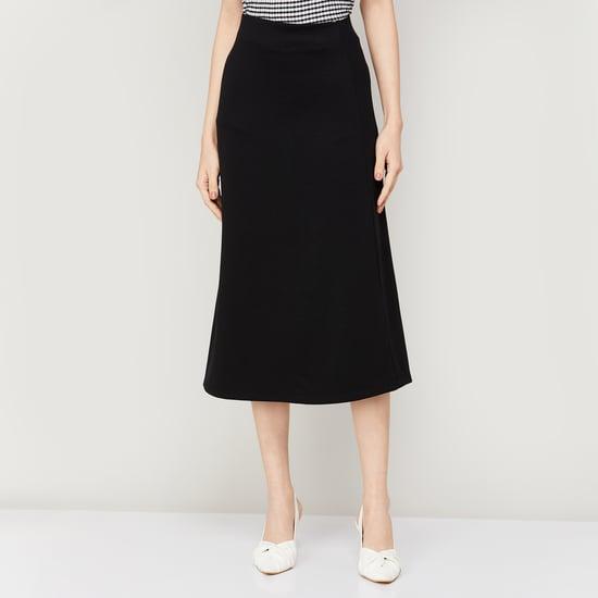 GINGER Women Solid A-Line Skirt