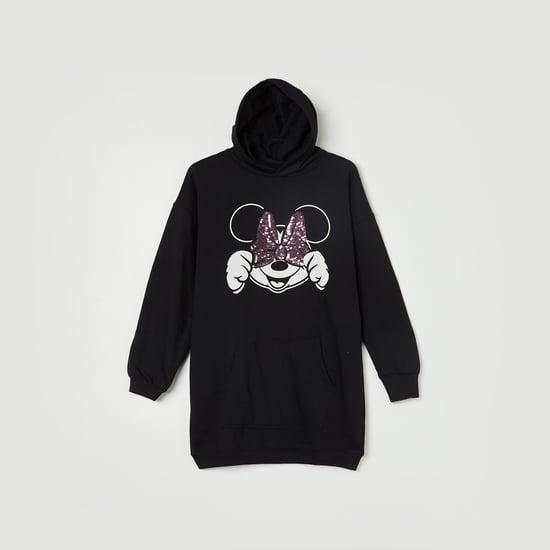 FAME FOREVER Girls Minnie Mouse Hooded Sweatshirt