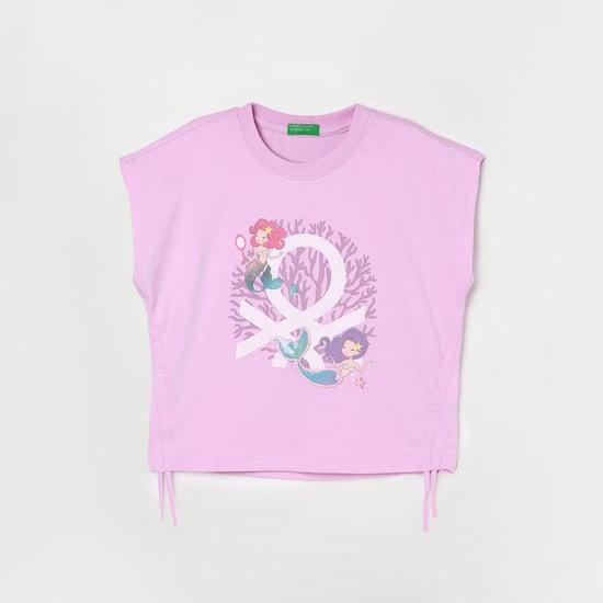 UNITED COLORS OF BENETTON Girls Printed Top