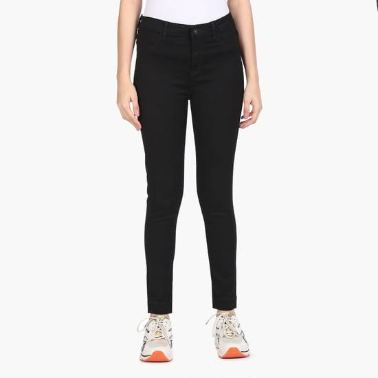 U.S. POLO ASSN. Women Solid High-Rise Jeggings