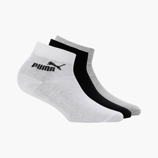 PUMA Men Solid Ankle-Length Socks - Pack of 3
