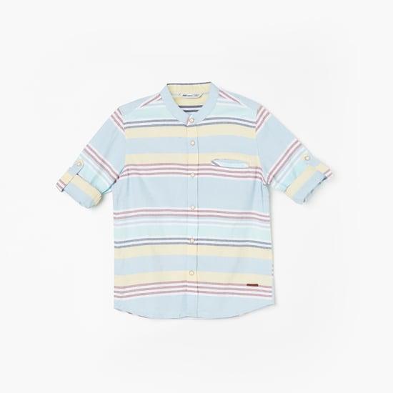 FAME FOREVER Boys Striped Regular Fit Casual Shirt