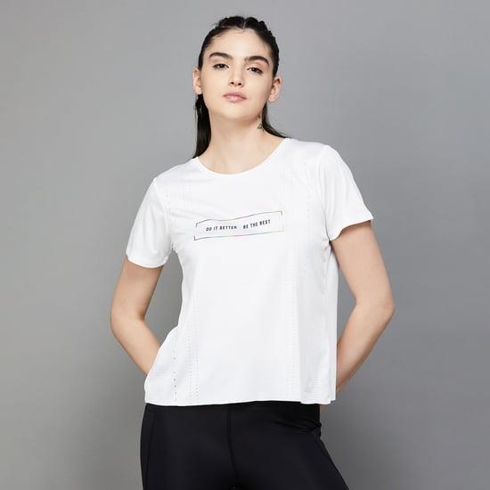 KAPPA Women Printed Sports T-shirt