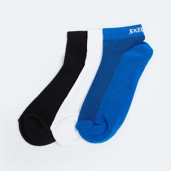 SKECHERS Men Assorted Ankle-Length Socks - Pack of 3