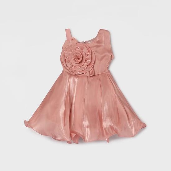 peppermint-girls-solid-rose-detailed-party-dress