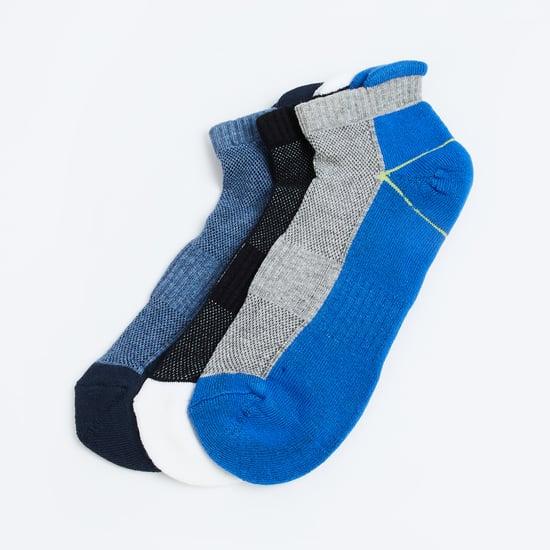 FORCA Men Colourblock Ankle-Length Socks - Pack of 3