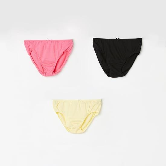 FAME FOREVER Girls Solid Assorted Panties - Pack of 3