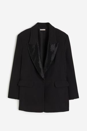 Rhinestone-embellished blazer