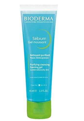 Bioderma Sebium Gel Moussant Purifying Cleansing Foaming Gel Combination To Oily Skin, 45ml