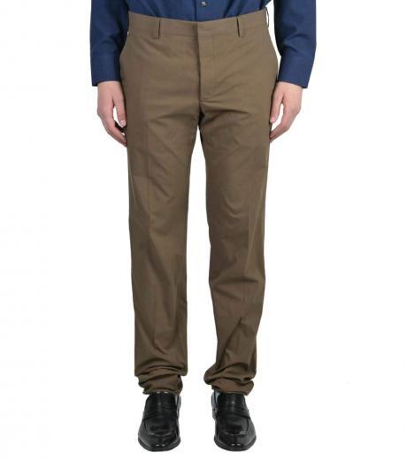 brown-solid-casual-pants