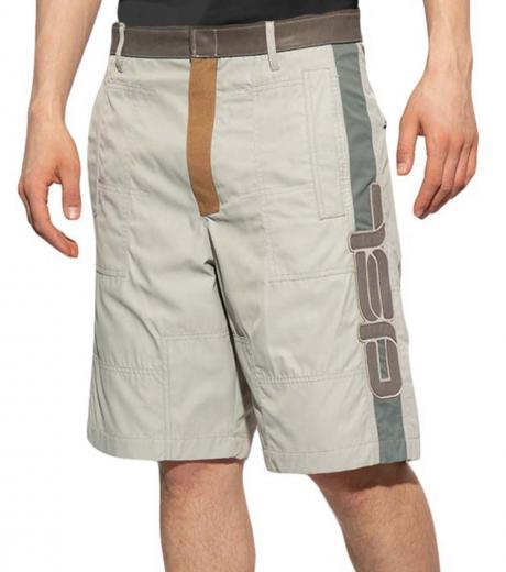 taupe-leather-detailing-cargo-shorts