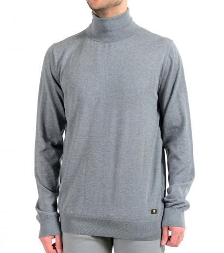 Grey Logo Patch Sweater