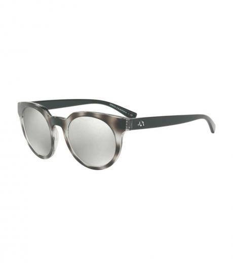 Grey Havana Mirror Sunglasses