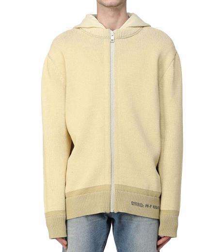 beige-logo-knitted-hoodie
