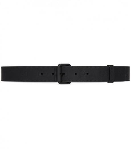 black-rubber-effect-leather-belt