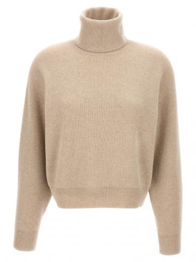 Beige Ribbed sweater