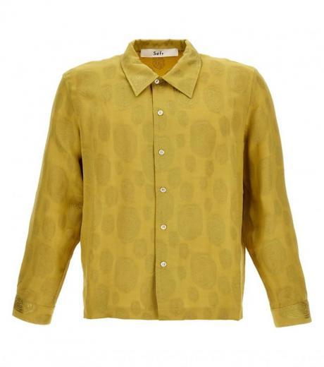yellow-jacquard-shirt