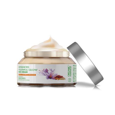 Organic Harvest Advanced Youthful Glow Face Cream: Saffron, Oat Milk & Peach - 50gm
