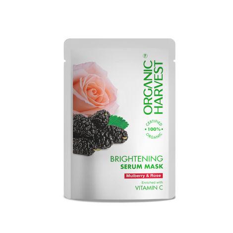 organic-harvest-brightening-serum-mask-sheet-for-men/women-with-mulberry-&-rose-extract