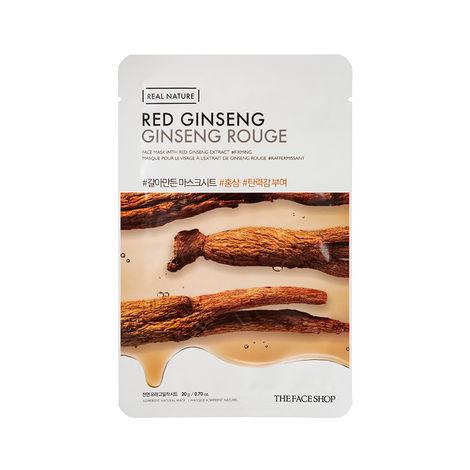The Face Shop Real Nature Red Ginseng Face Mask (Sheet Mask 20g)