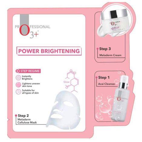 O3+ Instant Home Facial Power Brightening Kit for Face Glow & Even Tone Ideal for Dry & Combination Skin (3x 29 ml)