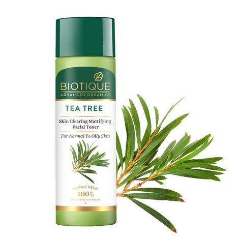 Biotique Advanced Organics Tea Tree Skin Clearing Mattifying Facial Toner (120 ml)