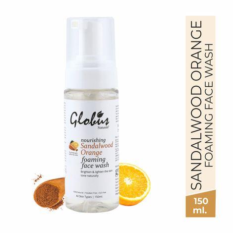 Globus Naturals Nourishing Sandalwood & Orange Foaming Face wash (150 ml)