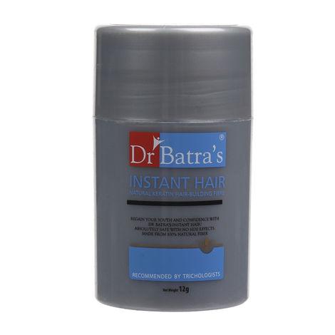 Dr Batra's Instant Hair Natural keratin Hair Building Fibre Black - 12 gm