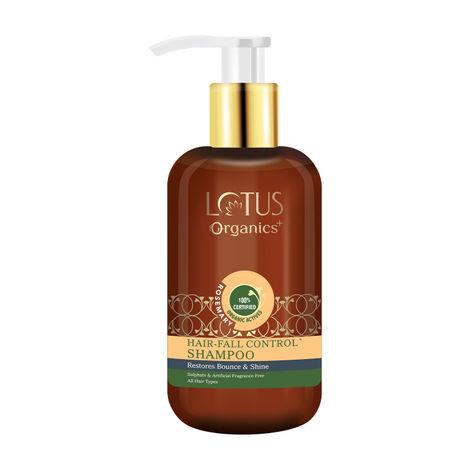 Lotus Organics+ Hair Fall Control Shampoo | Red Onion | Sulphate & Paraben Free | For All Hair Types | 300ml