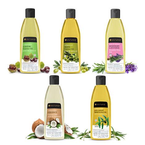 soulflower-extra-virgin-coconut-carrier-oil,-pure-&-natural-for-hair,-skin-(nariyal/khopara)-combo