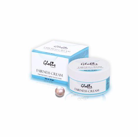 Globus Naturals Fairness Cream, Lightens Skin Tone Blemishes and Dark Spots, For Radiant & Glowing Skin (50 g)