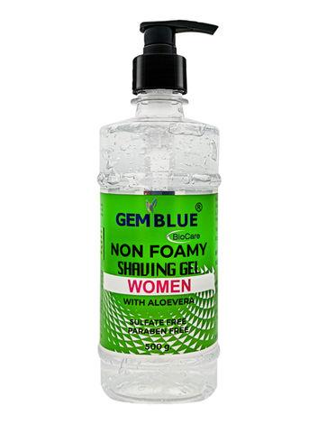 Gemblue Biocare Non Foamy Shaving Gel for women with Aloevera , 500gm