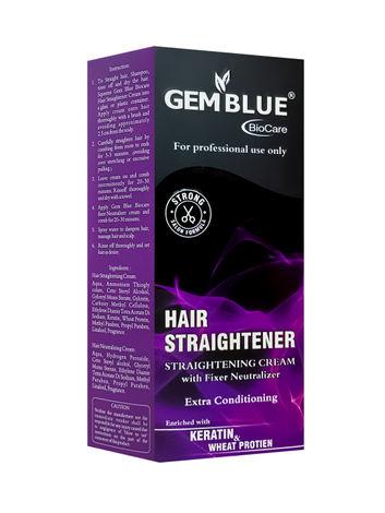 Gemblue Biocare Hair Straightener Cream with Fixer Neutralizer (60 g)