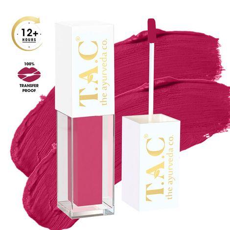 TAC - The Ayurveda Co. Cosmic Pink  Liquid Lipstick, Natural Matte Finish Lipstick, 5ML