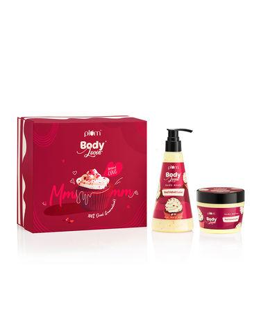 Plum BodyLovin’ Red Velvet Love Gift Kit | Body Wash | Body Butter | Dessert Edition | Bath & Body | 100% Vegan | For All Skin Types
